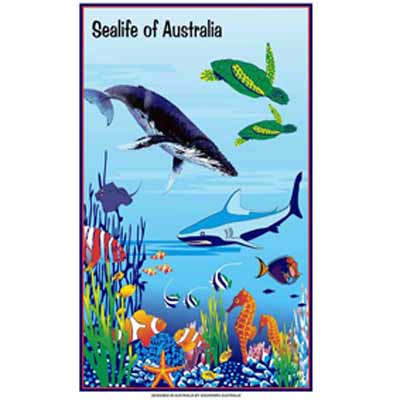 Sealife of Australia Tea Towel